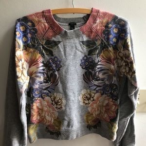 Floral J.Crew sweatshirt